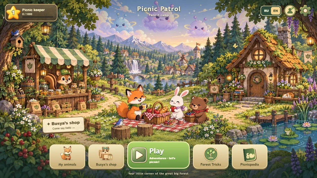 Camp: adventures, animal friends and Picnicpedia